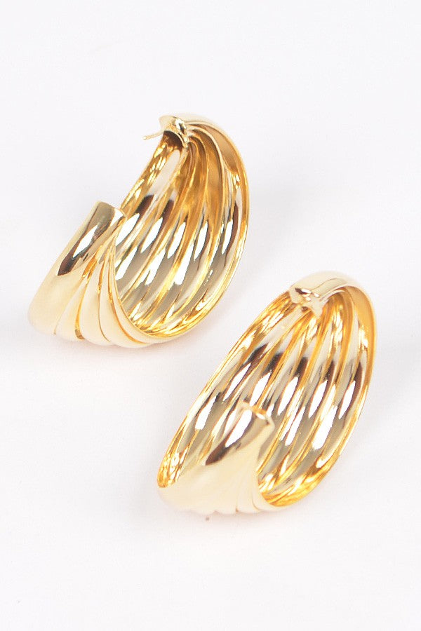 Metal Gold Plated Earring - Muvin 