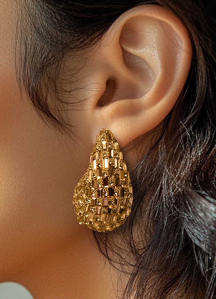 Rhinestone Tear Drop Earring - Muvin 