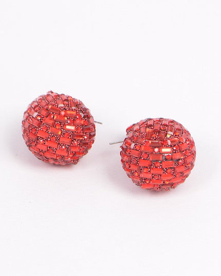 Rhinestone Tear Drop Earring - Muvin 