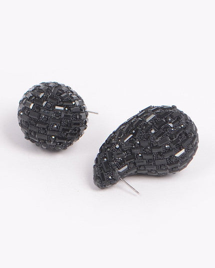 Rhinestone Tear Drop Earring - Muvin 