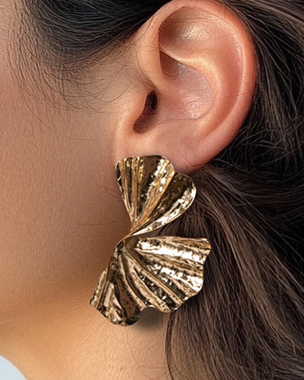 Twist Fan Drop Earrings - Muvin 