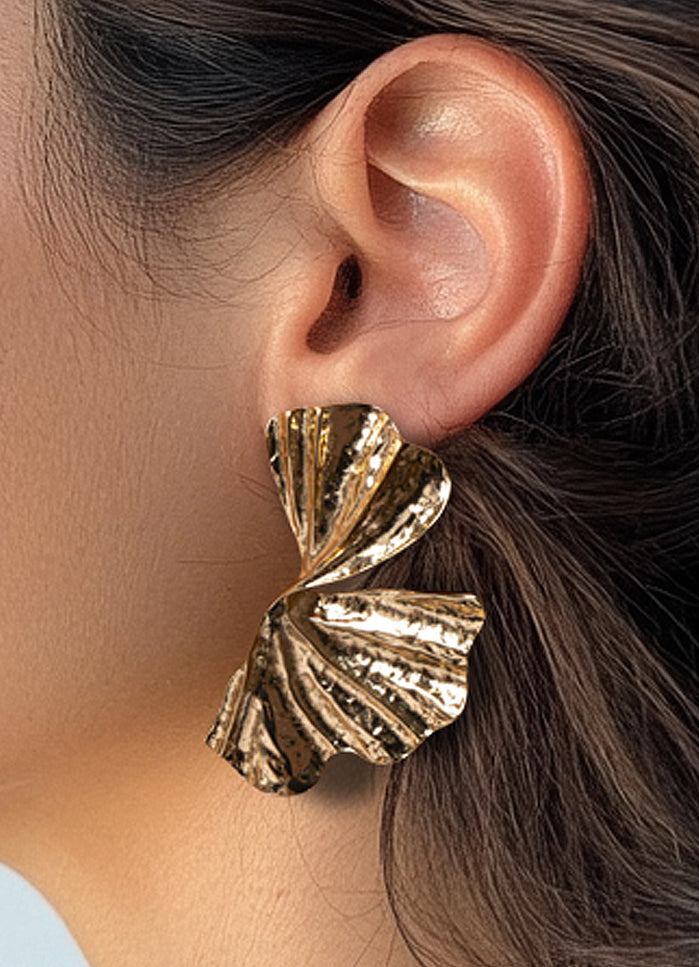 Twist Fan Drop Earrings - Muvin 