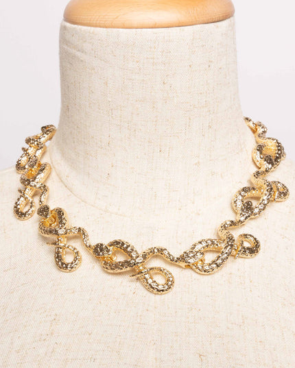Luxury Snake Loop Necklace - Muvin 