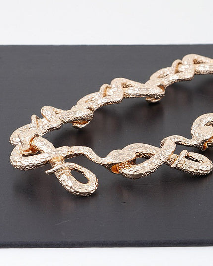Luxury Snake Loop Necklace - Muvin 