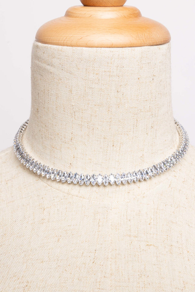 Cubic Zirconia Choker Necklace - Muvin 