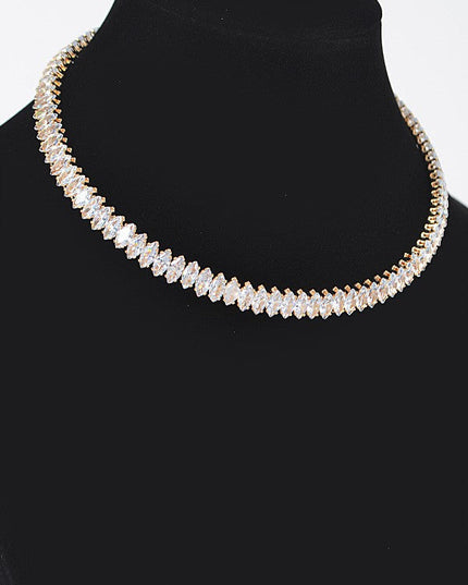 Cubic Zirconia Choker Necklace - Muvin 