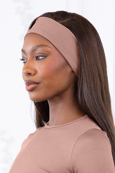 Rib fabric fashion headband - Muvin 
