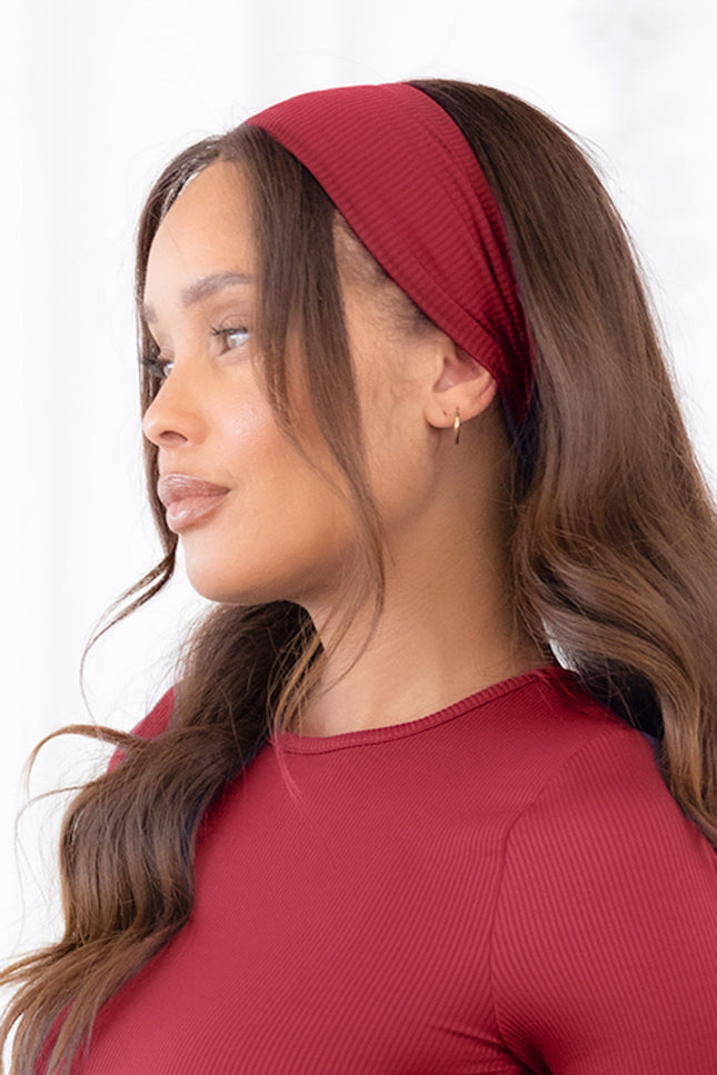 Rib fabric fashion headband - Muvin 