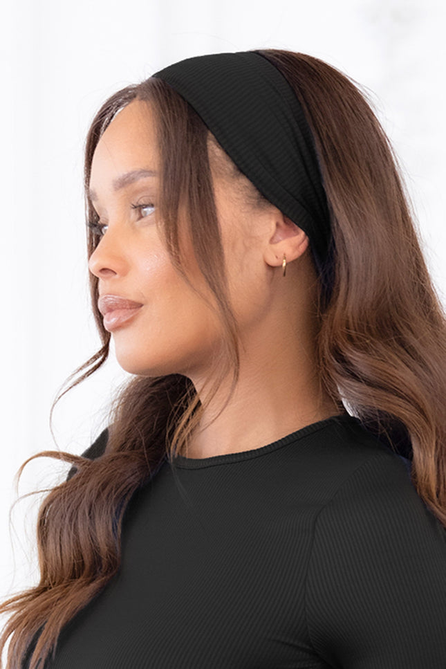Rib fabric fashion headband - Muvin 