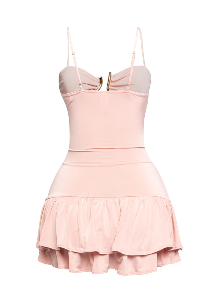 Double-Tier Cutout Mini Dress - Muvin 