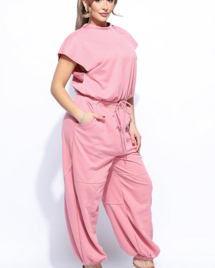 Open back jogger jumpsuit - Muvin 