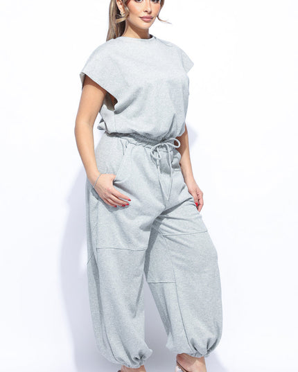 Open back jogger jumpsuit - Muvin 