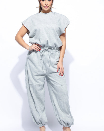 Open back jogger jumpsuit - Muvin 