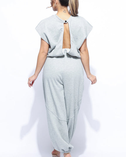 Open back jogger jumpsuit - Muvin 