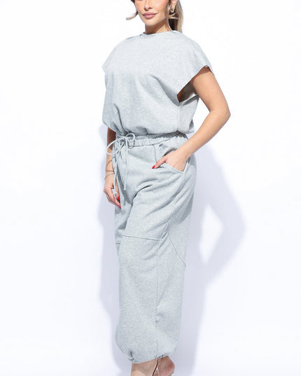 Open back jogger jumpsuit - Muvin 