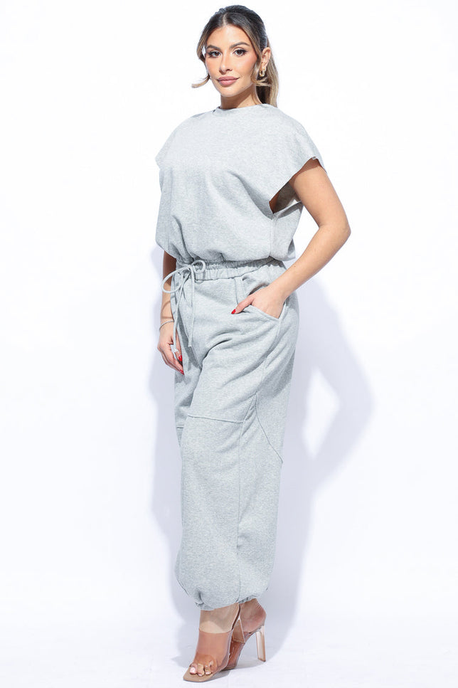 Open back jogger jumpsuit - Muvin 