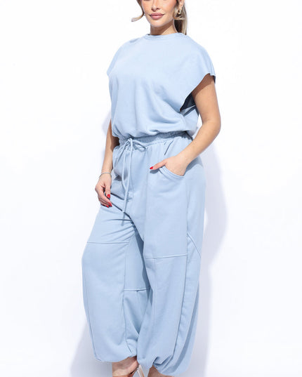 Open back jogger jumpsuit - Muvin 