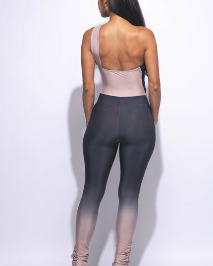 One shoulder cut-out jumpsuit - Muvin 