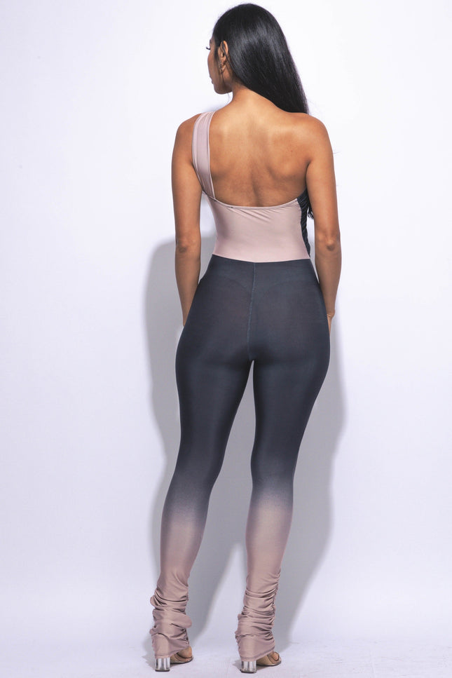 One shoulder cut-out jumpsuit - Muvin 