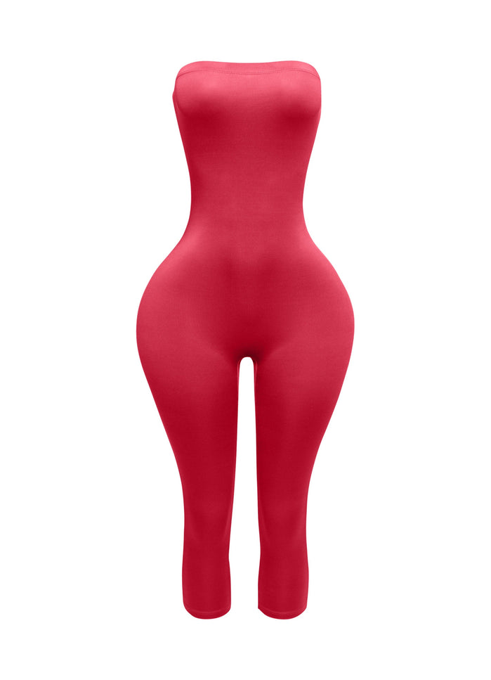 Tube top capri jumpsuit - Muvin 