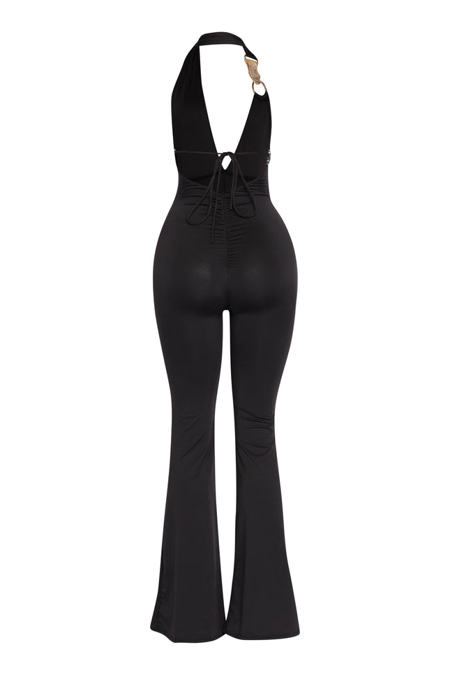 Show Off Hours Backless Halter Jumpsuit - Muvin 