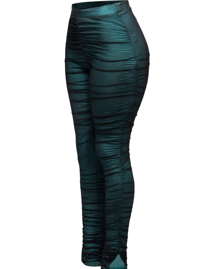 Double layered ruched leggings - Muvin 