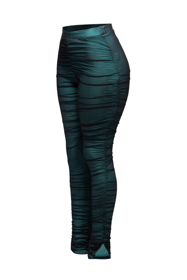 Double layered ruched leggings - Muvin 