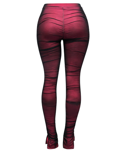 Double layered ruched leggings - Muvin 