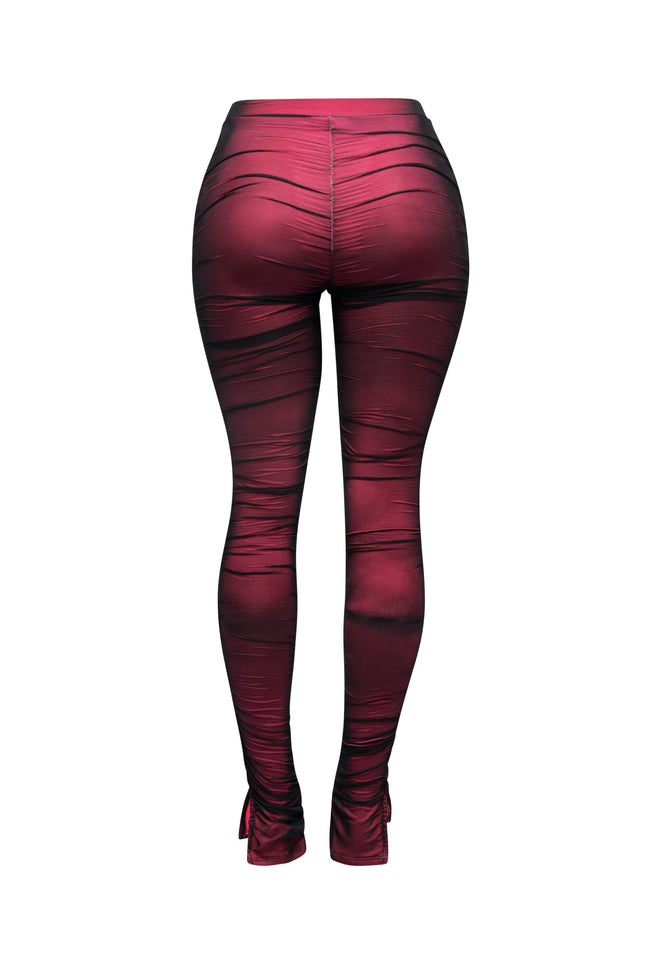 Double layered ruched leggings - Muvin 