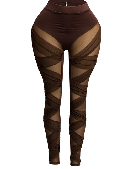 Criss Cross mesh leggings - Muvin 