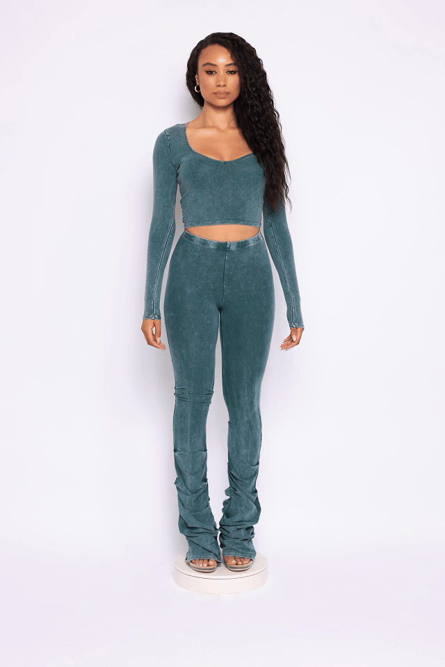 Vintage Wash Crop Top - Muvin 