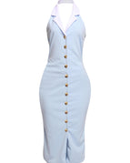 BABY BLUE/WHITE / S