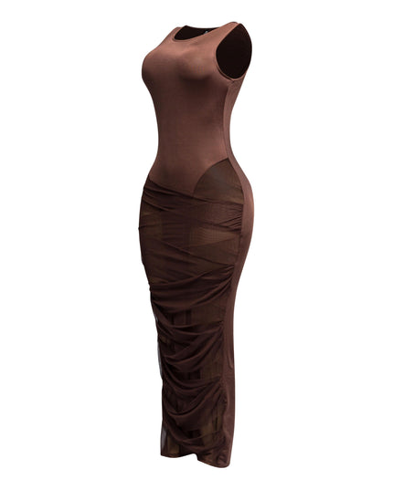 Criss Cross mesh dress - Muvin 