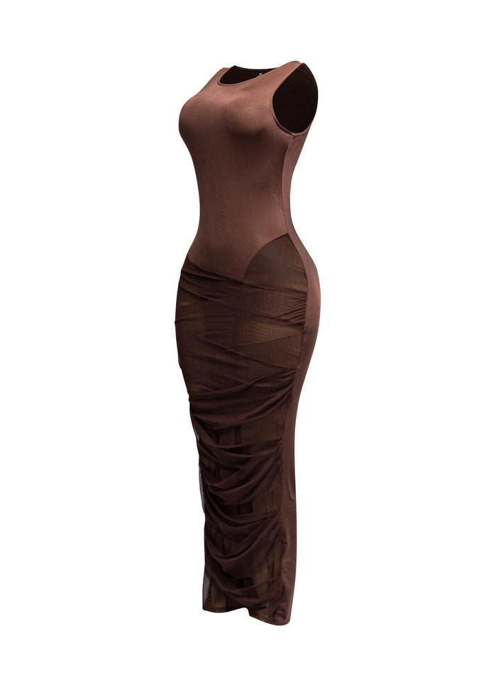Criss Cross mesh dress - Muvin 