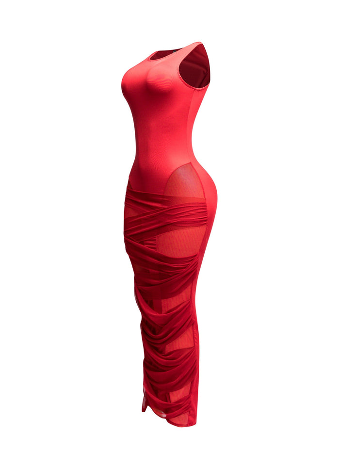 Criss Cross mesh dress - Muvin 