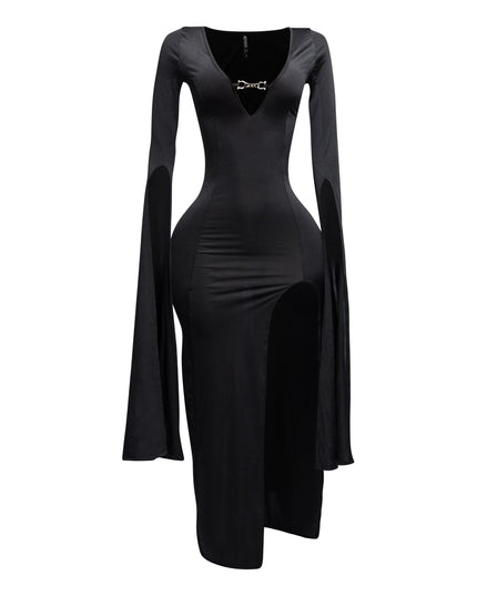 Flyaway Long Sleeve Maxi Dress - Muvin 