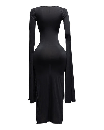 Flyaway Long Sleeve Maxi Dress - Muvin 