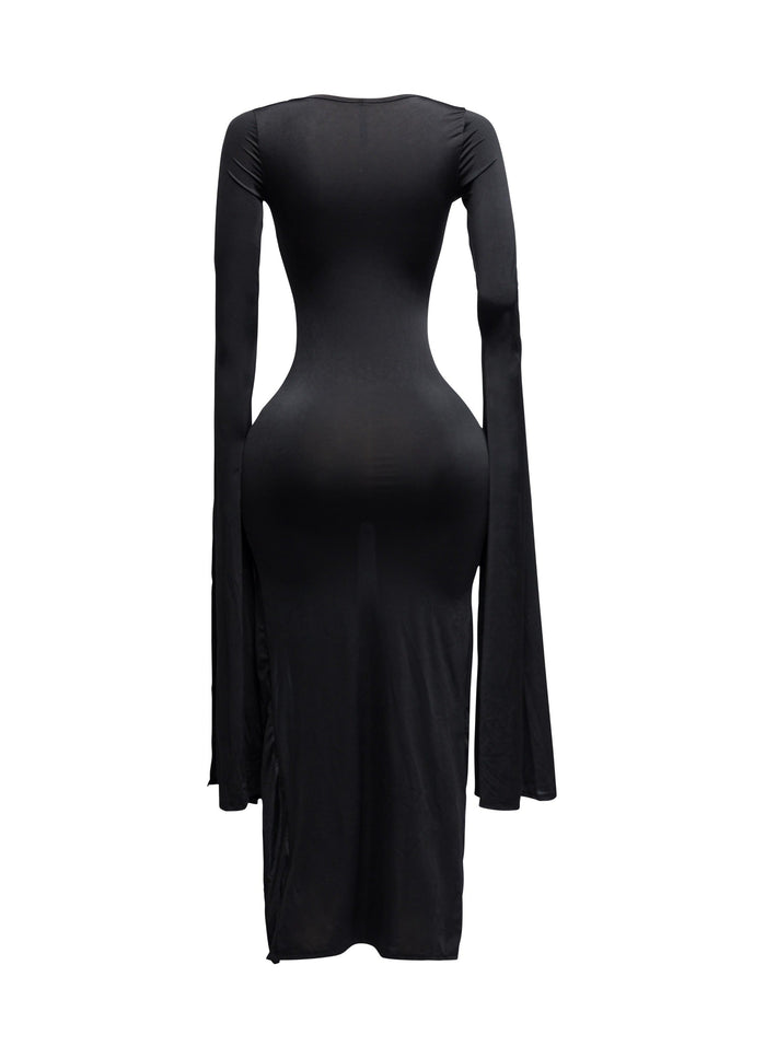 Flyaway Long Sleeve Maxi Dress - Muvin 