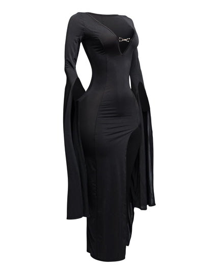 Flyaway Long Sleeve Maxi Dress - Muvin 