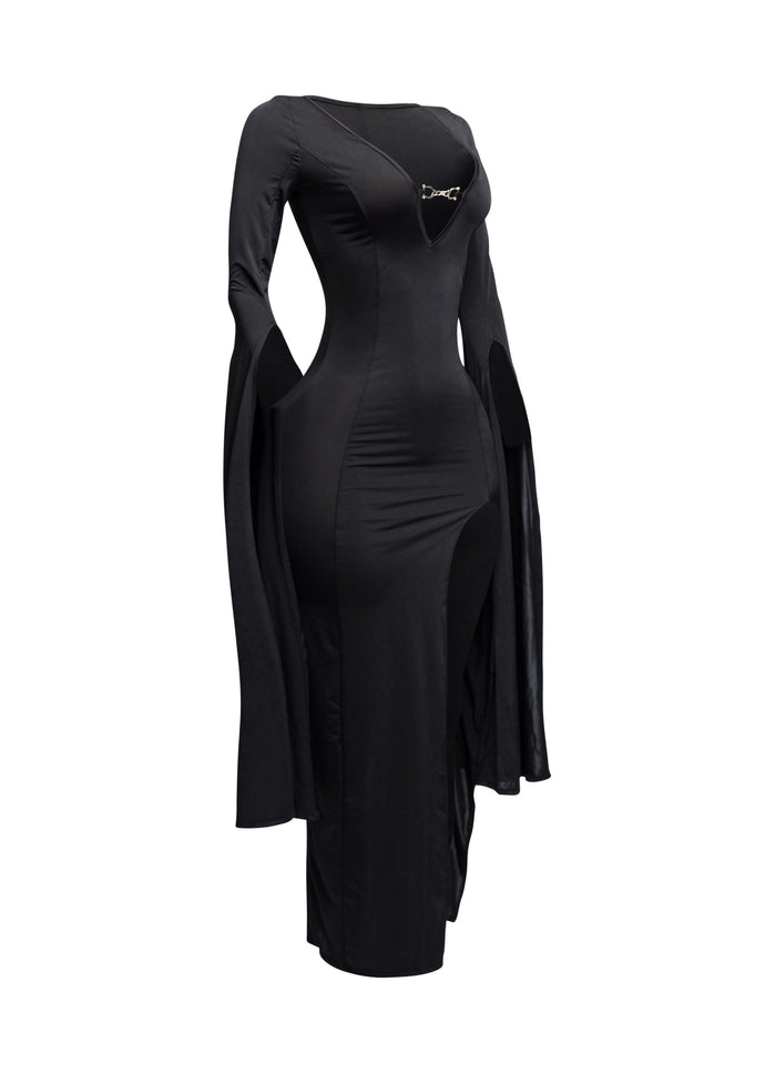 Flyaway Long Sleeve Maxi Dress - Muvin 