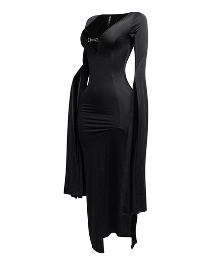 Flyaway Long Sleeve Maxi Dress - Muvin 