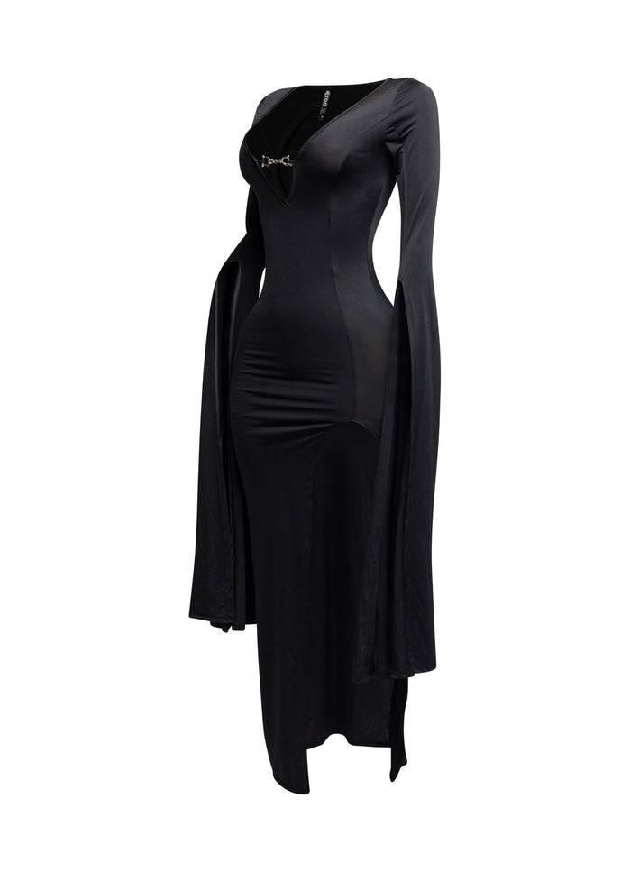 Flyaway Long Sleeve Maxi Dress - Muvin 