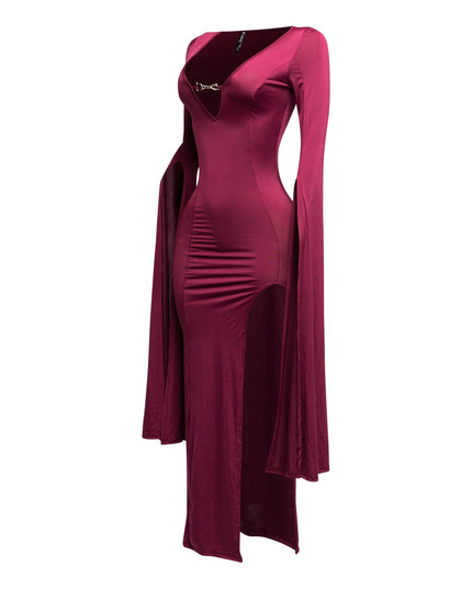 Flyaway Long Sleeve Maxi Dress - Muvin 