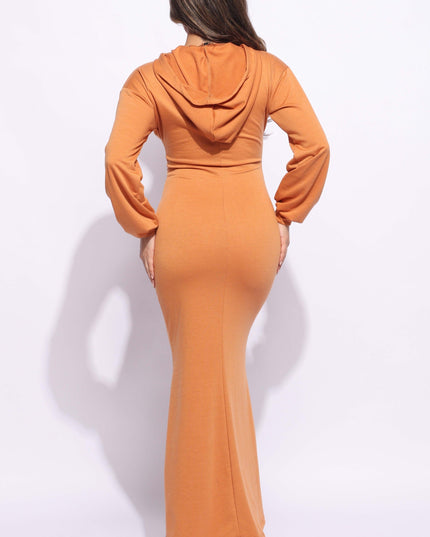 Hoodie maxi dress - Muvin 