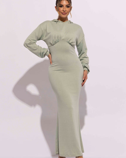 Hoodie maxi dress - Muvin 