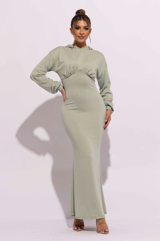 Hoodie maxi dress - Muvin 