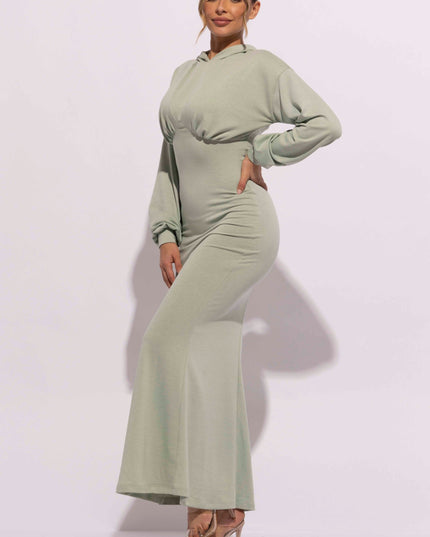 Hoodie maxi dress - Muvin 