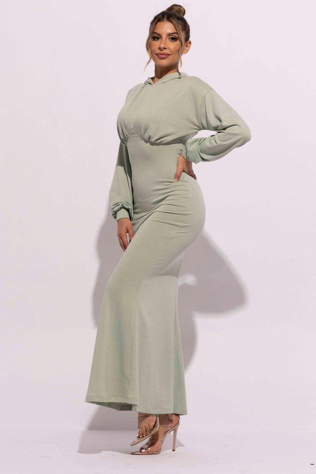 Hoodie maxi dress - Muvin 