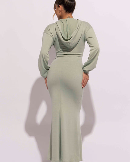Hoodie maxi dress - Muvin 