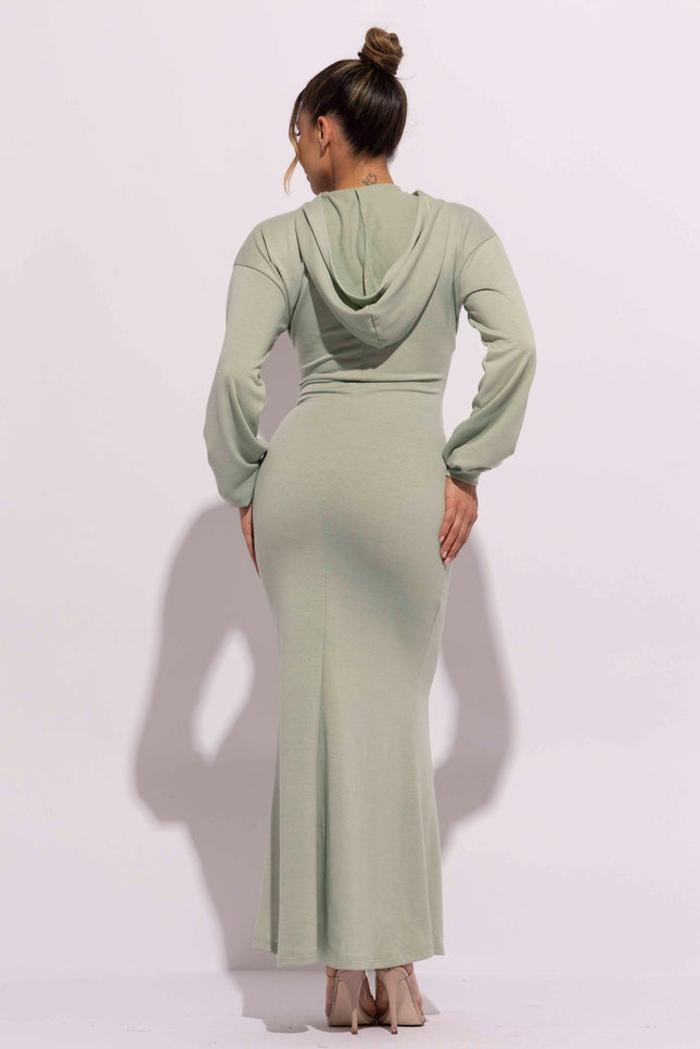 Hoodie maxi dress - Muvin 